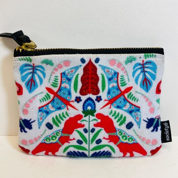 Society6 Handbags - Society6 Dinosaur Coin Purse Carry All Pouch T Rex Prehistoric as is